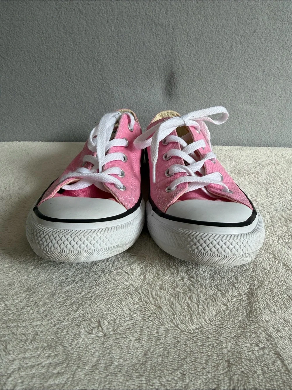 Converse All Star Shoes Size 2 Girls Pink Foam Sneaker
